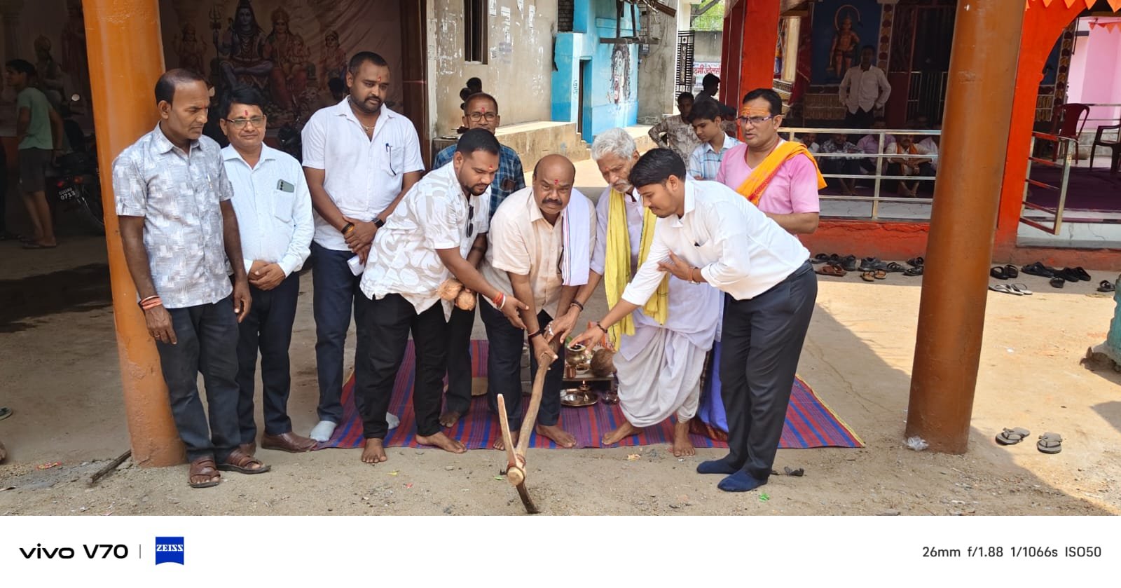 विधायक ब्यास कश्यप ने किया विविध विकास कार्यो का भूमिपूजन