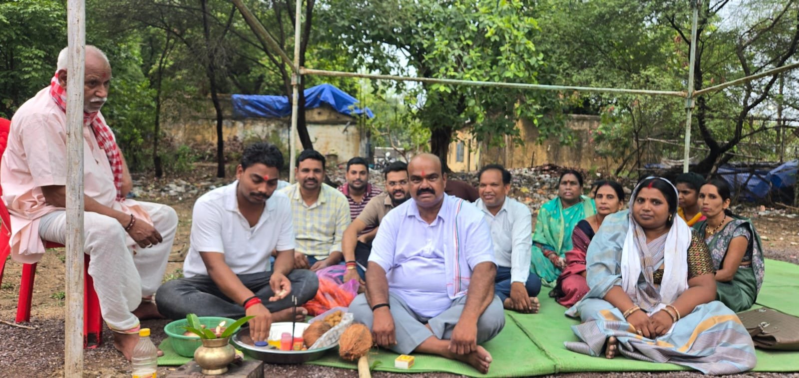 ब्यास कश्यप ने किया आंगनबाड़ी भवन निर्माण का भूमि पूजन,वार्ड नं 19 में 12 लाख 24 हजार बनेगा आंगनबाड़ी भवन